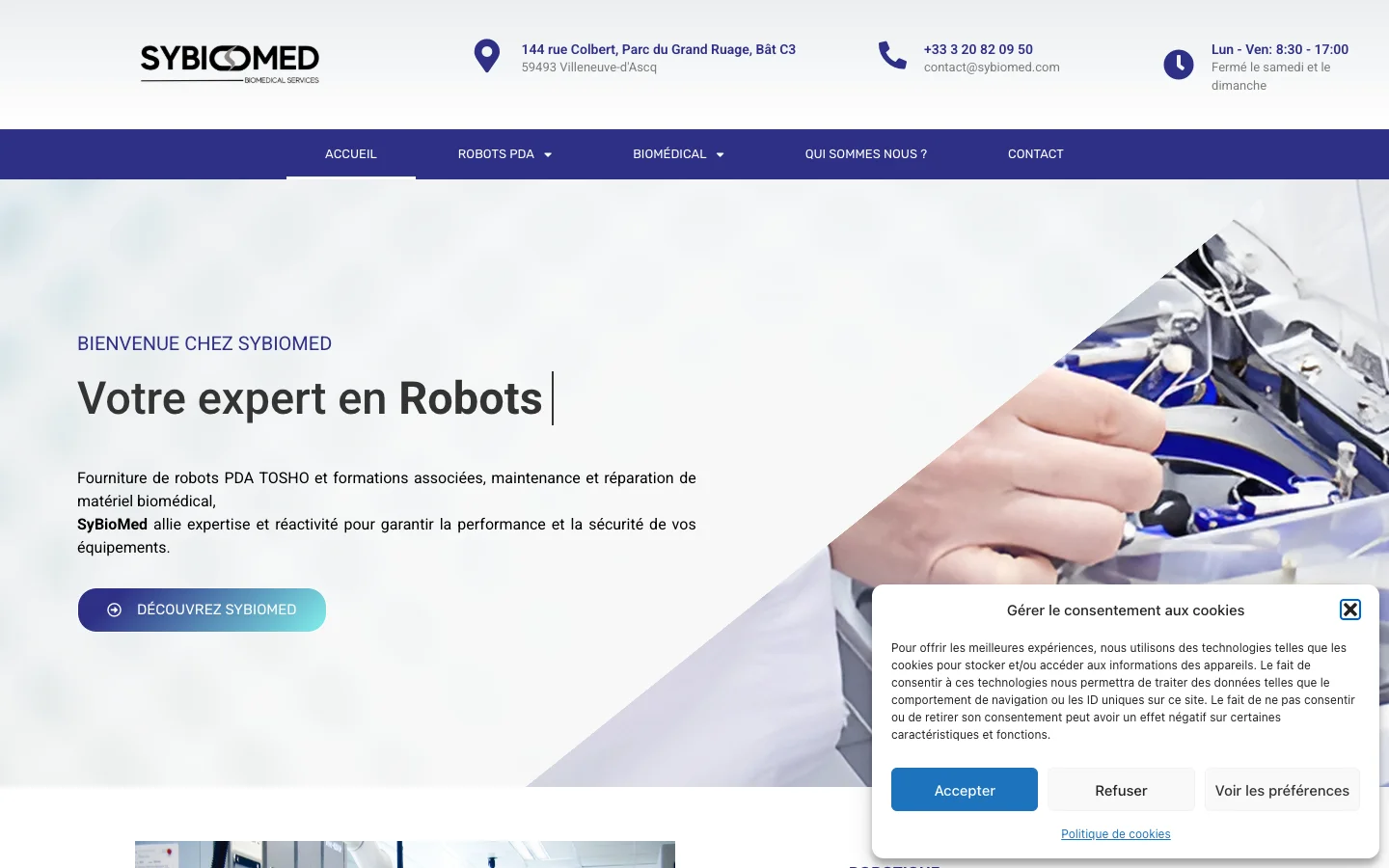 Sybiomed — vue desktop